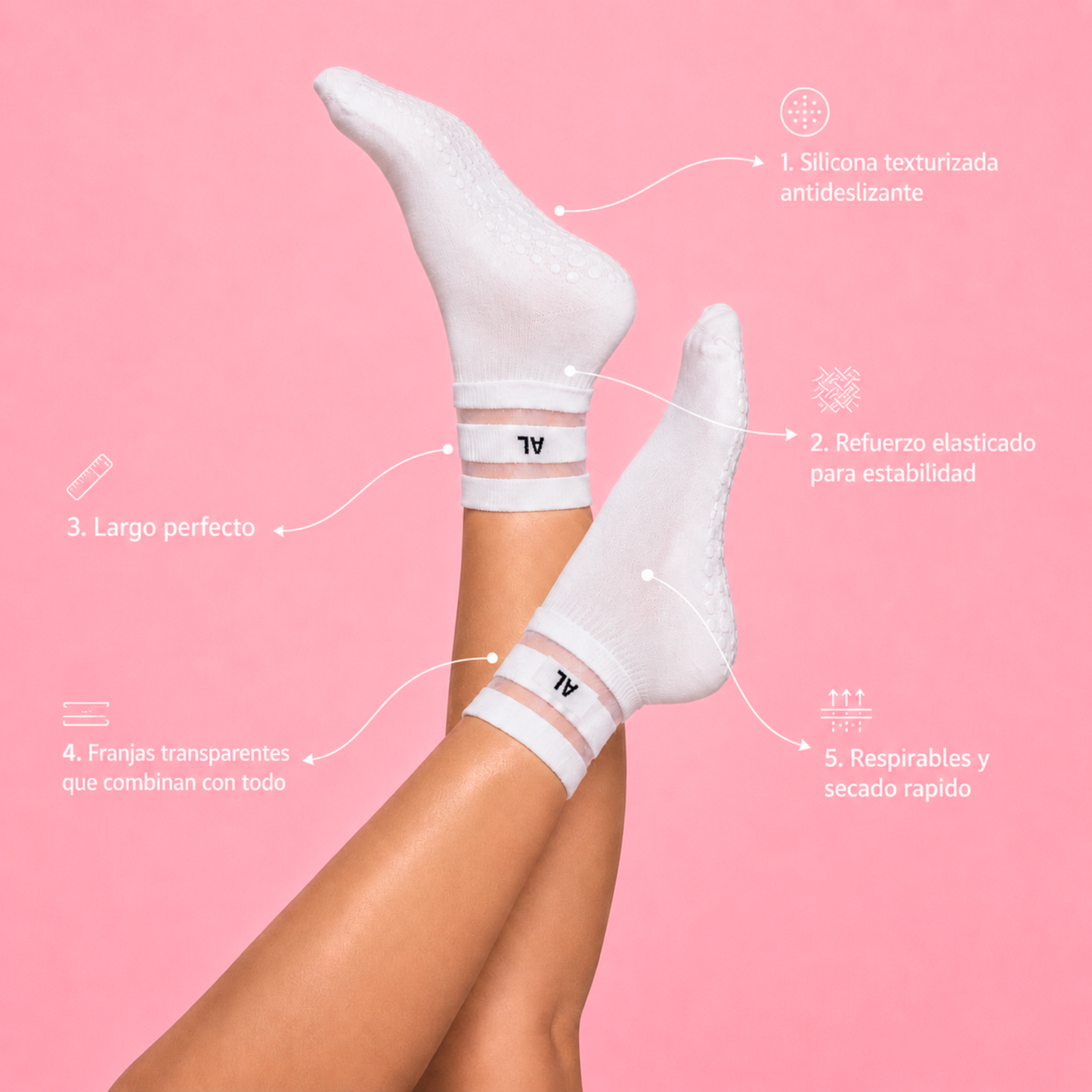 Auréa Grip Socks · Pack de 2